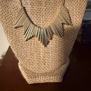 Gold Chevron Necklace